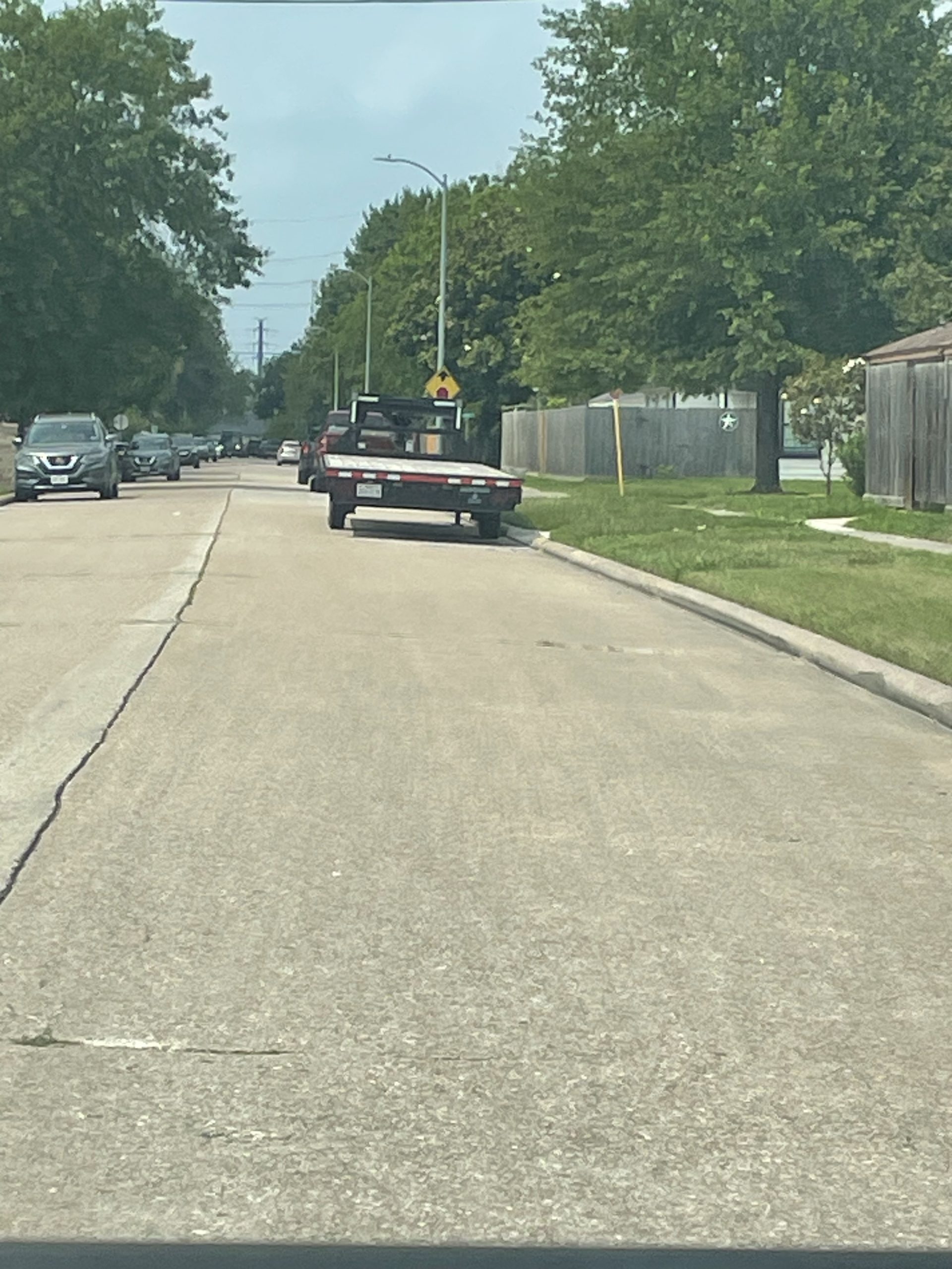 Trailer parked in Northcliffe Manor